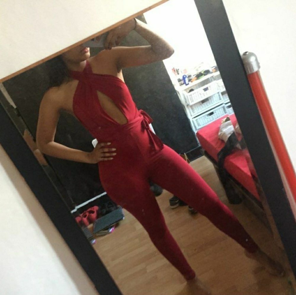 Red bodysuit